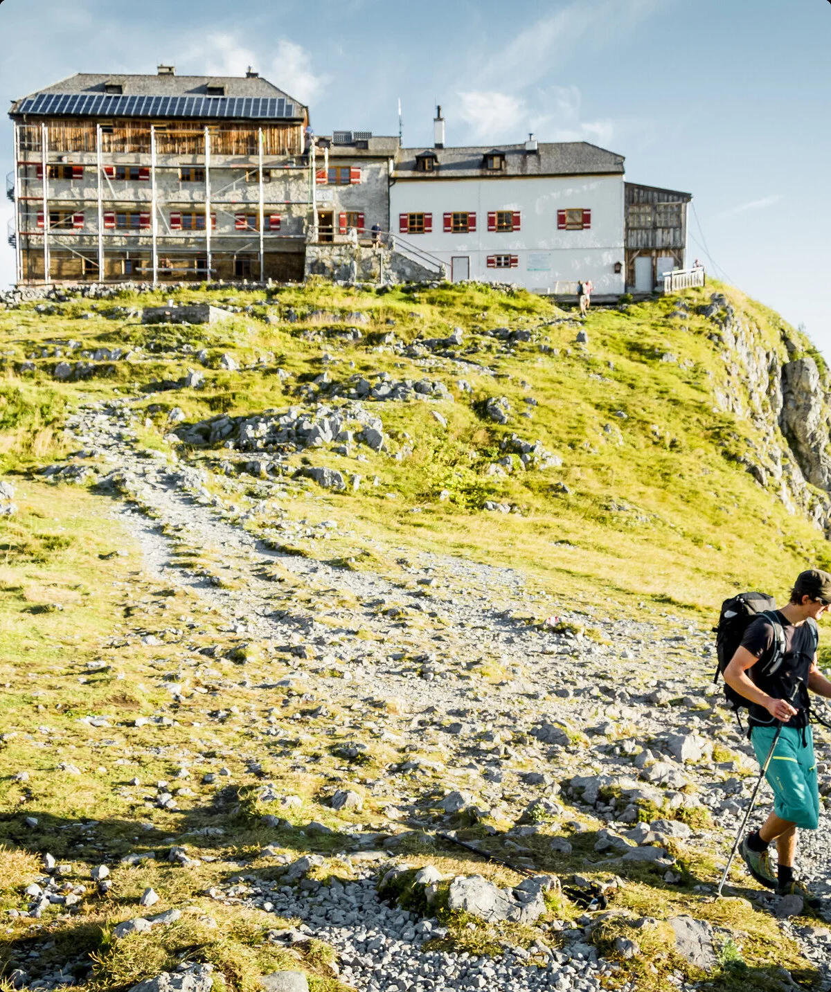 Watzmannueberschreitung: Im Hintergrund das Watzmannhaus | © DAV/Hans Herbig